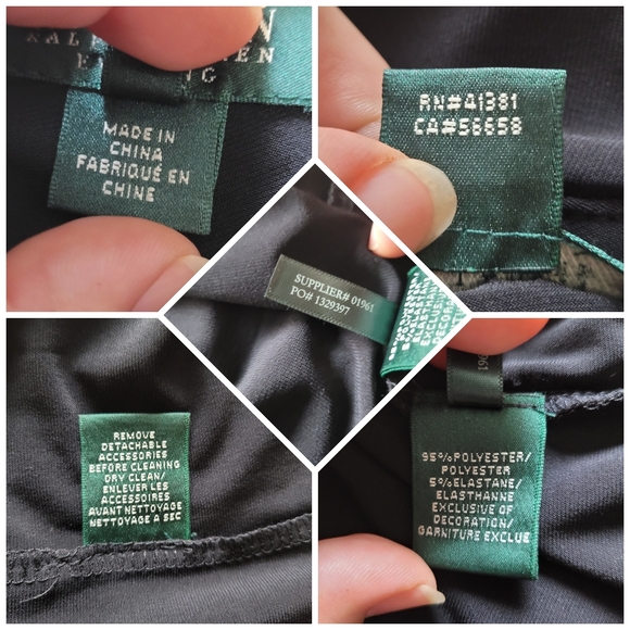 Lauren Ralph Lauren One Shoulder Black Dress, Size 12 - Picture 8 of 10